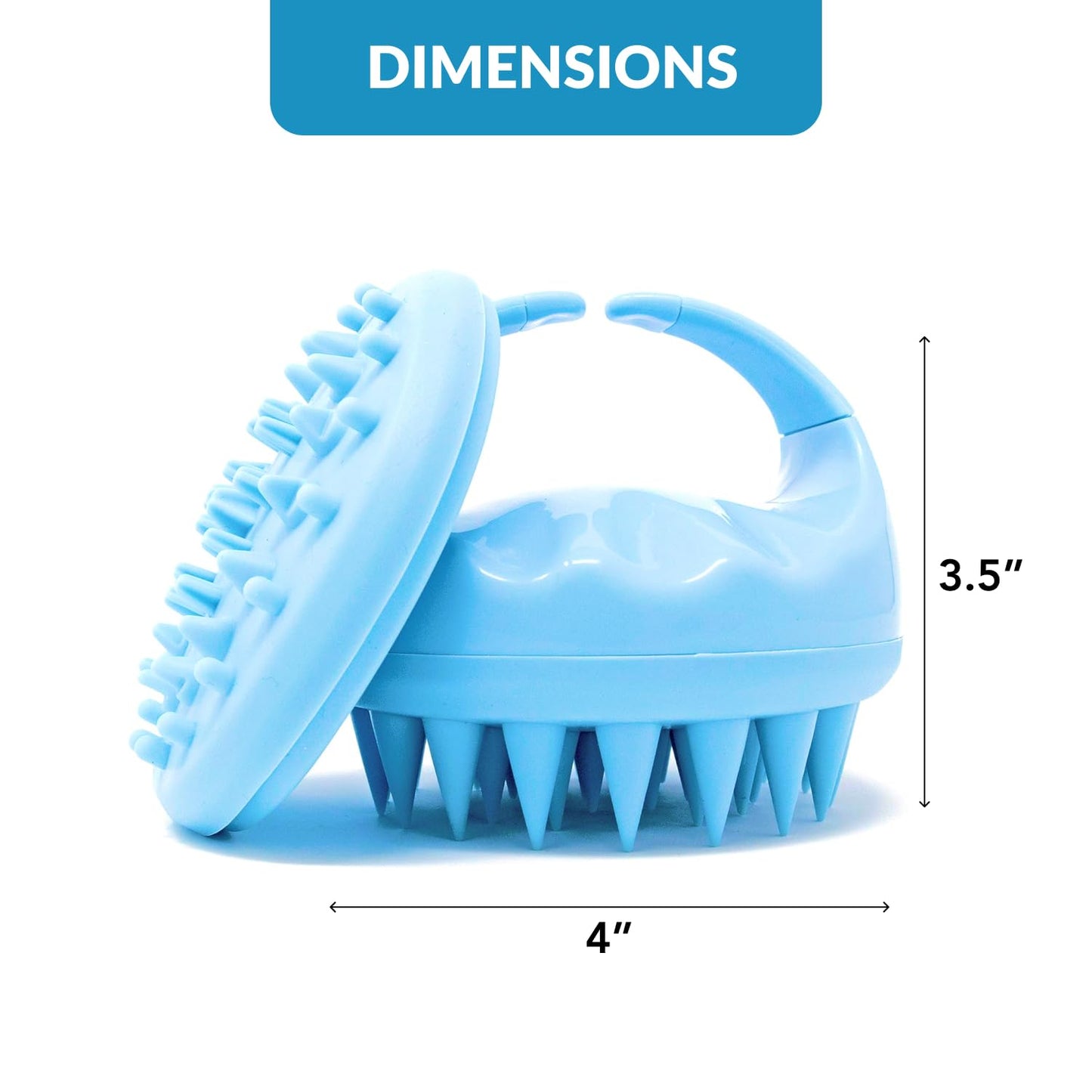 Scalp Massager Shampoo Brush – Soft Silicone for Hair & Scalp Care