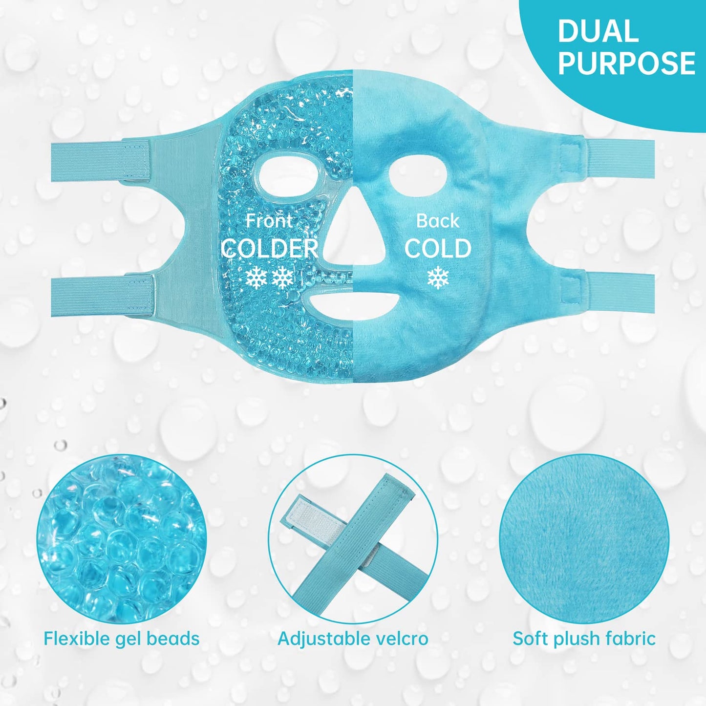 Hot & Cold Gel Bead Face Mask